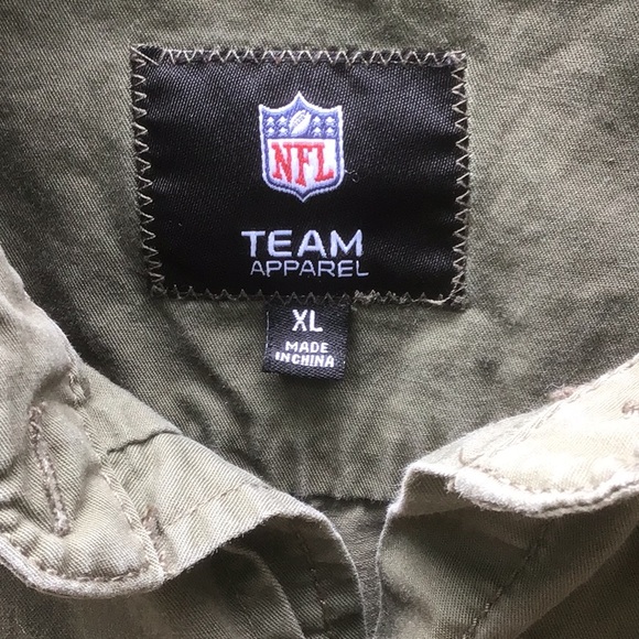 Vintage Packers NFL Team Apparel Olive Green Bay Shirt Boys XL - Picture 8 of 11